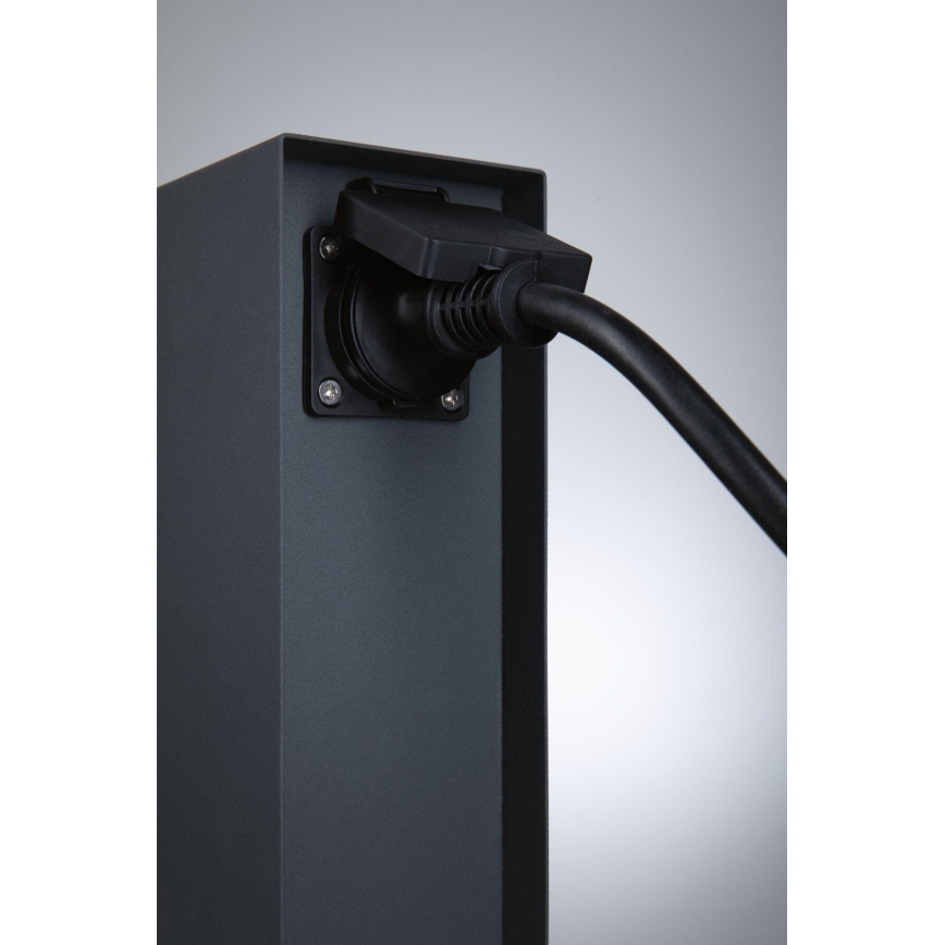 Paulmann 94700 - Outdoor-Steckdosensäule RIO 2Z SCHUKO 230V IP44