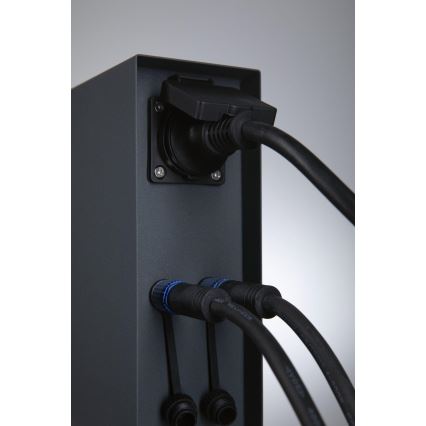 Paulmann 94700 - Outdoor-Steckdosensäule RIO 2Z SCHUKO 230V IP44