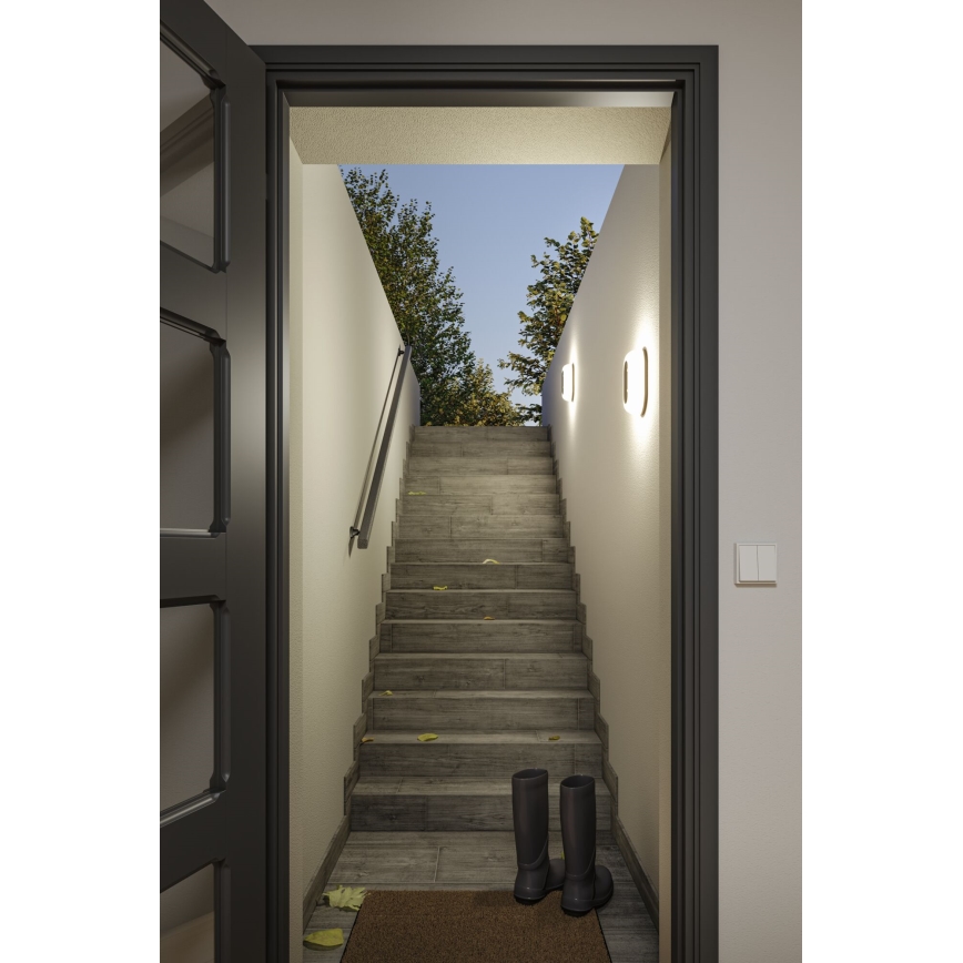 Paulmann 94957 - LED/18,5W IP65 dimmbare Außenwandleuchte ELUNOR 230V 2200/3000/4000K anthrazit