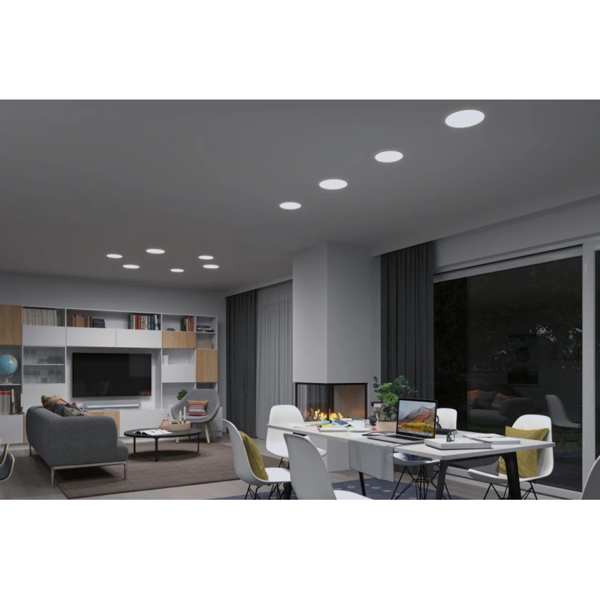 Paulmann 95386 - LED/15W IP44 Dimmbares Badezimmer-Einbauleuchte SMART VELUNA 230V