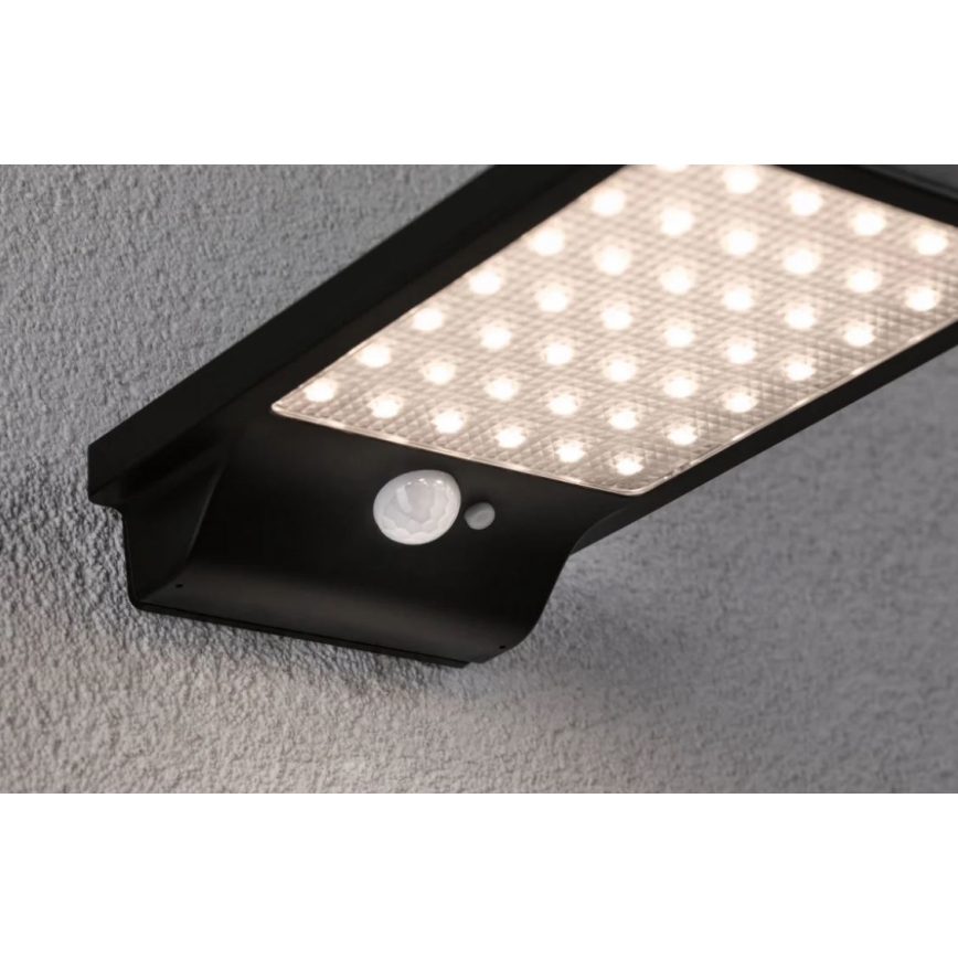 Paulmann 95393 - LED/4W IP44 Dimmbare Solar-Wandleuchte mit Sensor SOLVEIG 3,7V 2000 mAh