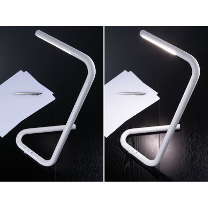 Paulmann 95423 - LED/4,5W Dimmbares Touch-Tischlicht FLEXLINK 5V/USB 4400 mAh Weiß