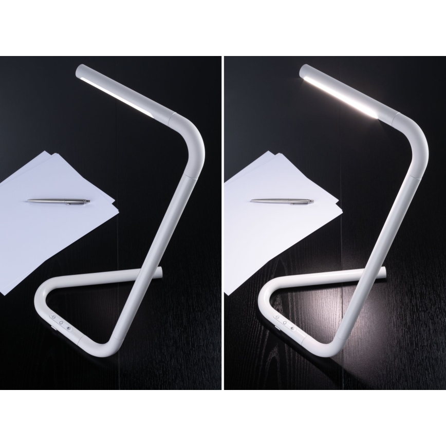 Paulmann 95423 - LED/4,5W Dimmbares Touch-Tischlicht FLEXLINK 5V/USB 4400 mAh Weiß