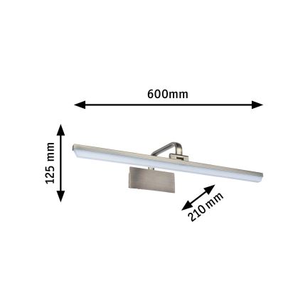 Paulmann 95570 - LED/11W Bilderleuchte RENAN 230V 60 cm Messing
