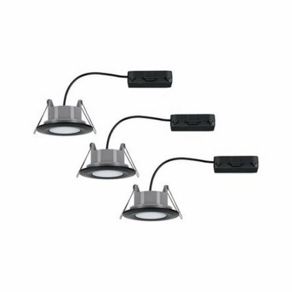 Paulmann 99991 - SET 3xLED/6W IP65 Badezimmer-Einbauleuchte CALLA 230V