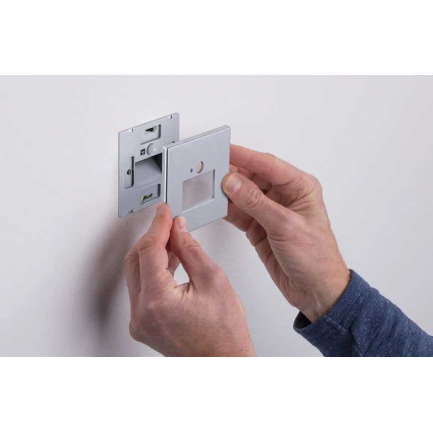 Paulmann  93134 - LED/1,2W Treppenleuchte mit Sensor EDGE 230V matt Chrom