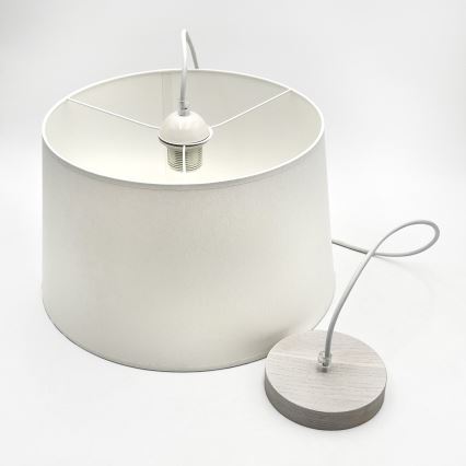 Pendelleuchte AIDA, 1x E27/60W/230V, Ø 35 cm, Eiche/Weiß