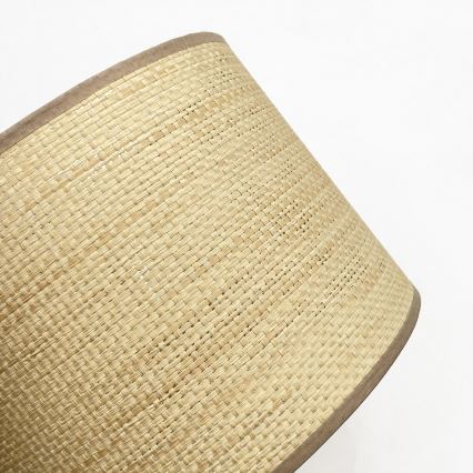 Pendelleuchte AIDA, 3xE27/15W/230V, Ø 25 cm, Eiche/Raffia