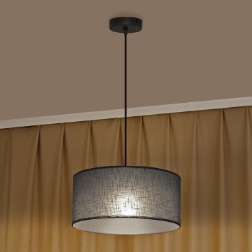 Pendelleuchte ALBA an Kabel, 1xE27/15W/230V, Durchmesser 40 cm, grau