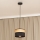 Pendelleuchte ALBA an Kabel 1xE27/15W/230V Ø 20 cm schwarz/braun