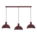 Pendelleuchte an Drahtseil HANDA 3xE27/15W/230V Bordeaux