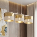 Pendelleuchte an Drahtseil LUX 3xE27/15W/230V weiß/gold