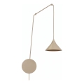 Pendelleuchte an Kabel ABRAMO 1xE27/15W/230V beige