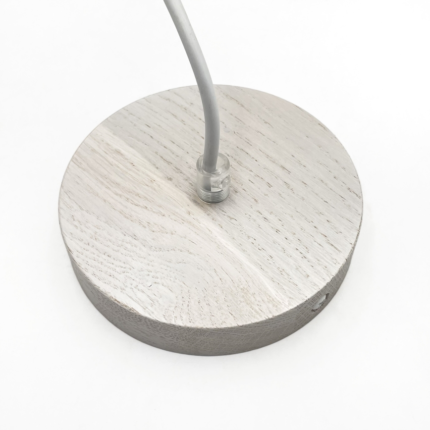 Pendelleuchte an Kabel AIDA 1xE27/60W/230V Ø 25 cm Eiche/Weiß