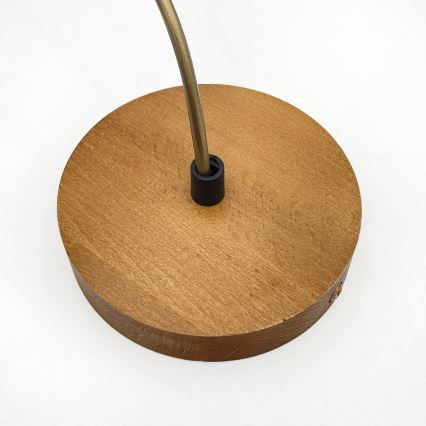 Pendelleuchte an Kabel AIDA 1xE27/60W/230V Ø 35 cm Eiche/Braun/Weiß