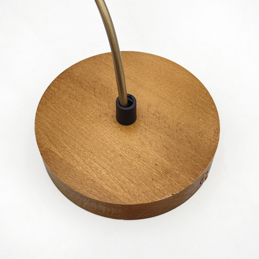 Pendelleuchte an Kabel AIDA 1xE27/60W/230V Ø 35 cm Eiche/Braun/Weiß