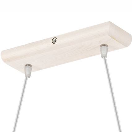 Pendelleuchte an Kabel AIDA 2xE27/60W/230V Ø 35 cm Eiche/Weiß