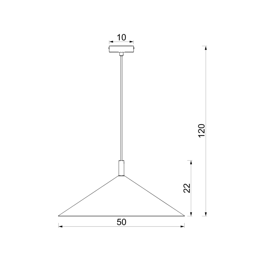Pendelleuchte an Kabel ANEGA 1xGX53/15W/230V Ø 50 cm, braun