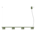 Pendelleuchte an Kabel AURA 4xGX53/10W/230V grün