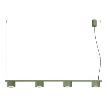 Pendelleuchte an Kabel AURA 4xGX53/10W/230V grün