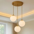 Pendelleuchte an Kabel BALLISTIC 3xE27/40W/230V, goldfarben