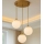 Pendelleuchte an Kabel BALLISTIC 3xE27/40W/230V, goldfarben