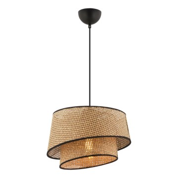 Pendelleuchte an Kabel BARETTE 1xE27/60W/230V braun/schwarz