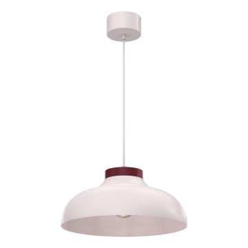 Pendelleuchte an Kabel BASCA 1xE27/15W/230V cremefarben/Bordeaux