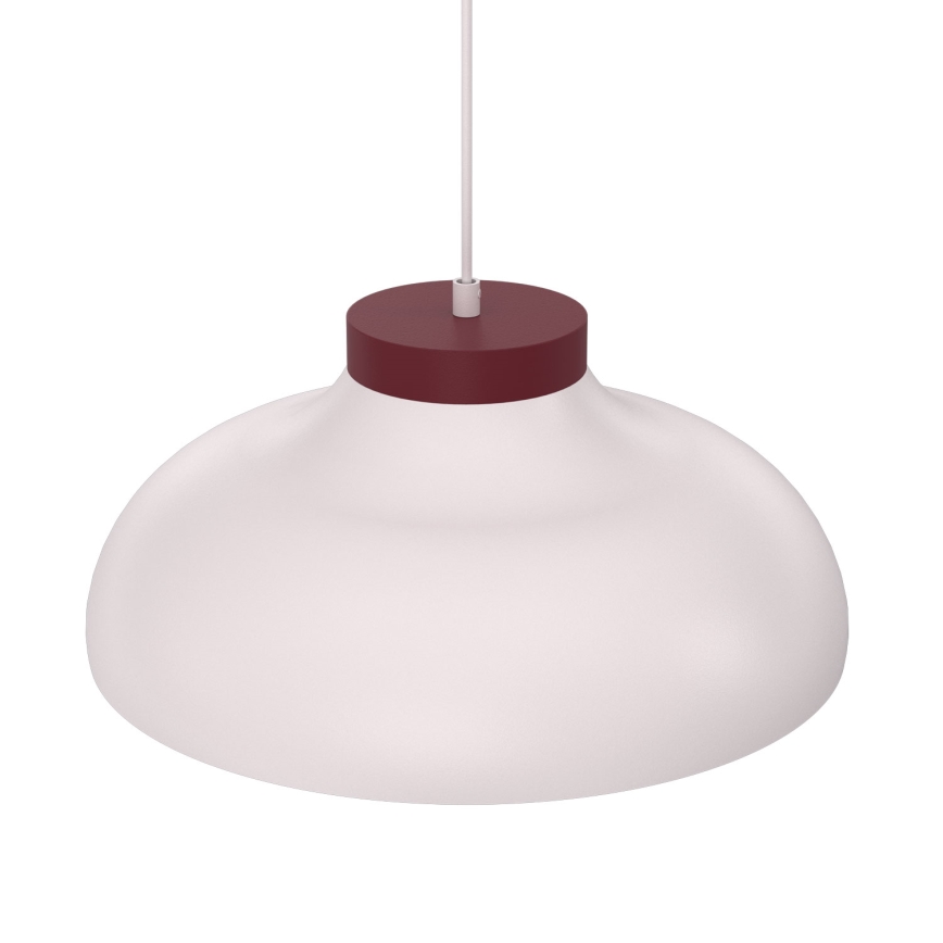 Pendelleuchte an Kabel BASCA 1xE27/15W/230V cremefarben/Bordeaux