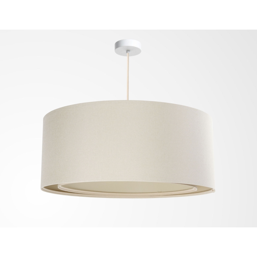 Pendelleuchte an Kabel BOHO TRINITI 1xE27/60W/230V Ø 50 cm cremefarben