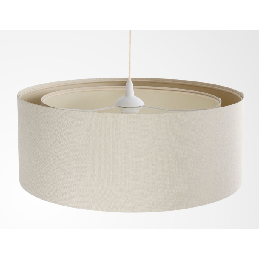 Pendelleuchte an Kabel BOHO TRINITI 1xE27/60W/230V Ø 50 cm cremefarben