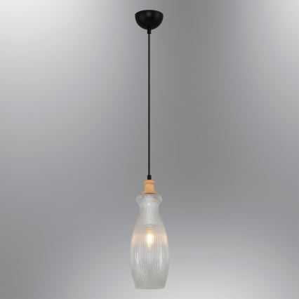 Pendelleuchte an Kabel BOTTLE 1xE14/4W/230V klar