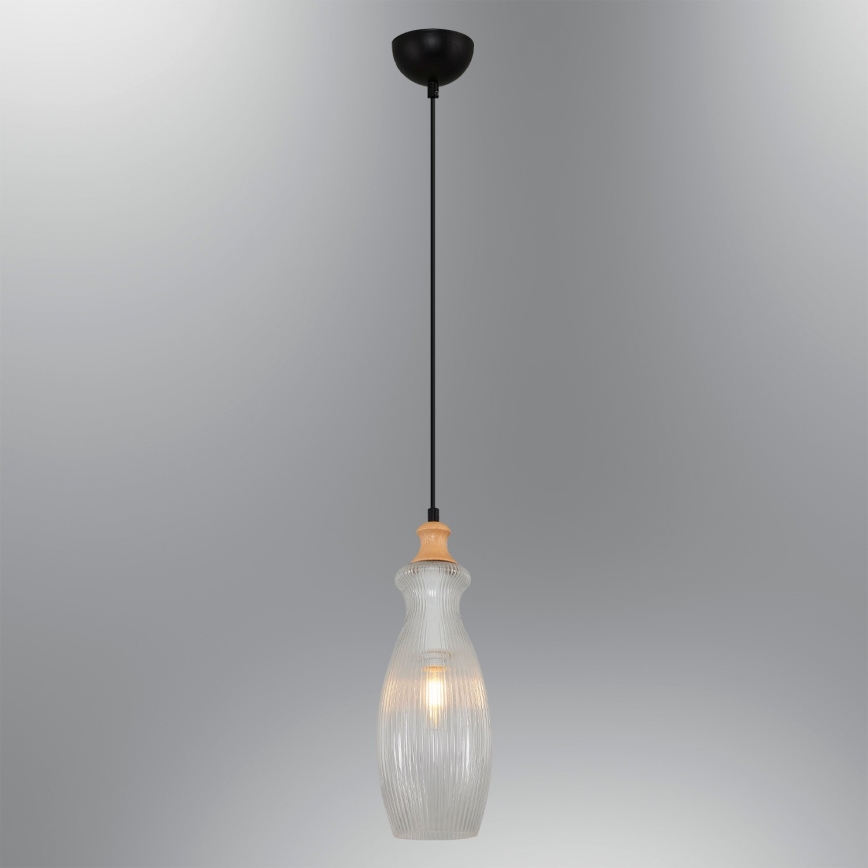 Pendelleuchte an Kabel BOTTLE 1xE14/4W/230V klar