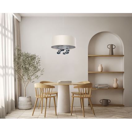 Pendelleuchte an Kabel BUBBLE 1xE27/60W/230V Ø 40 cm beige