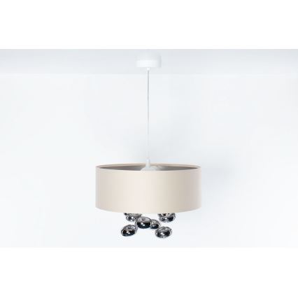 Pendelleuchte an Kabel BUBBLE 1xE27/60W/230V Ø 40 cm beige