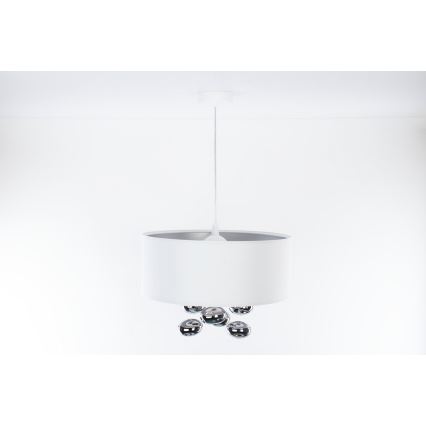 Pendelleuchte an Kabel BUBBLE 1xE27/60W/230V Ø 40 cm weiß
