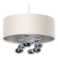 Pendelleuchte an Kabel BUBBLE 1xE27/60W/230V Ø 50 cm beige