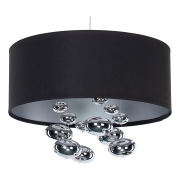 Pendelleuchte an Kabel BUBBLE 1xE27/60W/230V Ø 50 cm schwarz