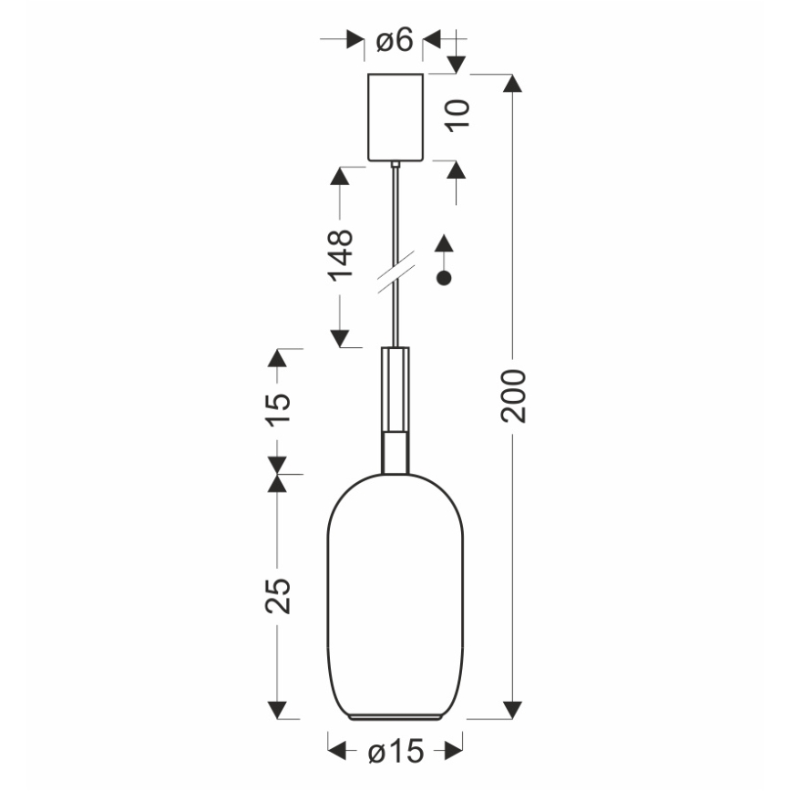Pendelleuchte an Kabel BUENO 1xGX53/9W/230V Ø 15 cm rauchbraun