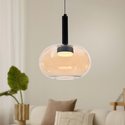 Pendelleuchte an Kabel BUENO 1xGX53/9W/230V Ø 25 cm rauchiges Beige