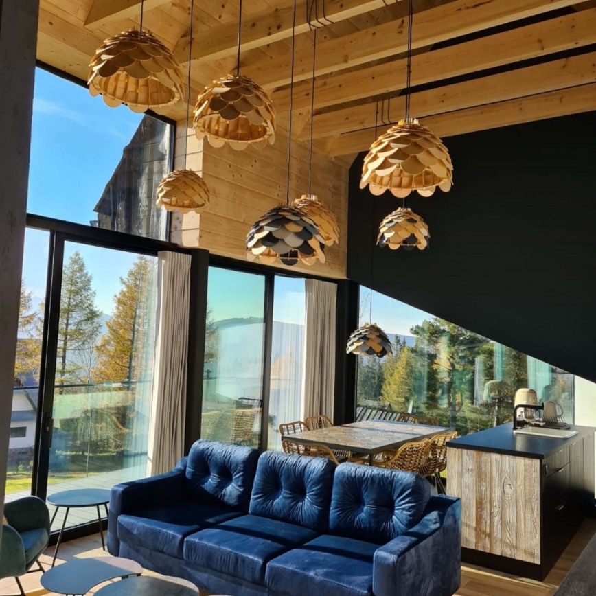 Pendelleuchte an Kabel BURGO, 1x E27/60W/230V, Ø 35 cm