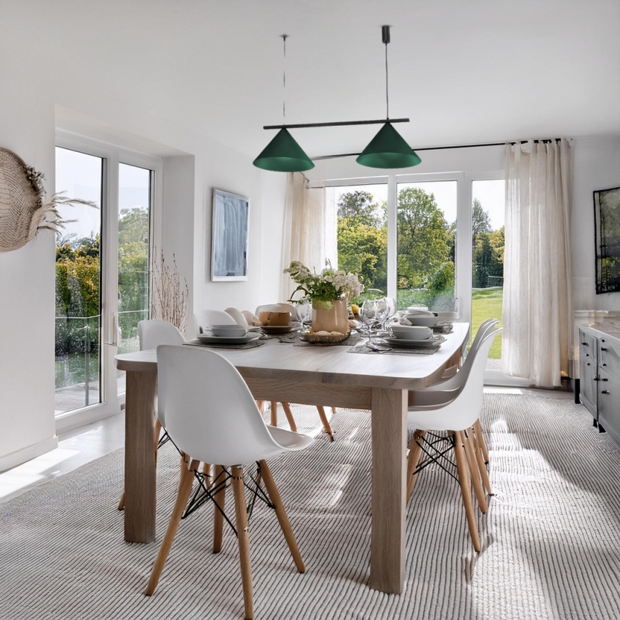 Pendelleuchte an Kabel CAPITAL 2xGX53/15W/230V grün