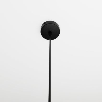 Pendelleuchte an Kabel COSMO 1xE14/10W/230V Ø 14 cm schwarz/rauchschwarz