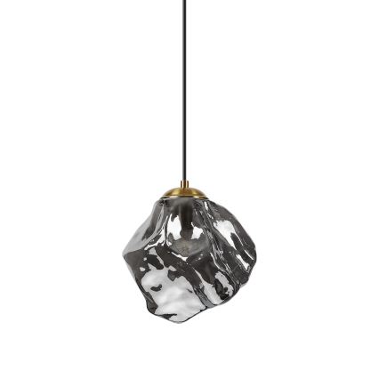 Pendelleuchte an Kabel CRISTAL 1xE14/15W/230V Messing/rauchschwarz