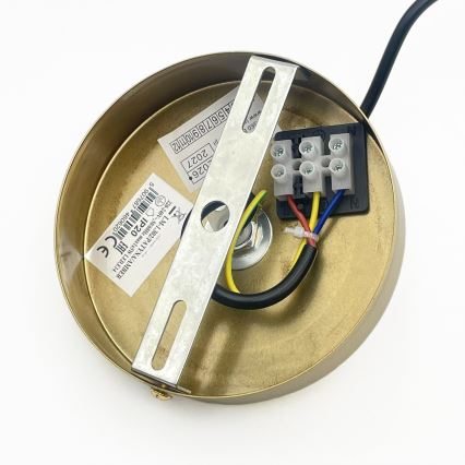 Pendelleuchte an Kabel CRISTAL 1xE14/15W/230V Messing/rauchschwarz