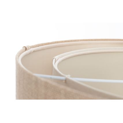 Pendelleuchte an Kabel DUO 1xE27/60W/230V Ø 50 cm beige/creme
