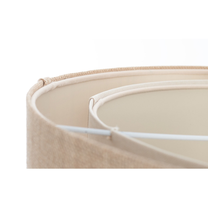 Pendelleuchte an Kabel DUO 1xE27/60W/230V Ø 50 cm beige/creme