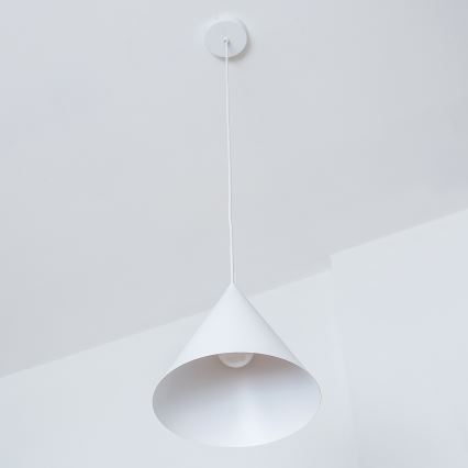 Pendelleuchte an Kabel ETNA II 1xE27/15W/230V Ø 25 cm weiß