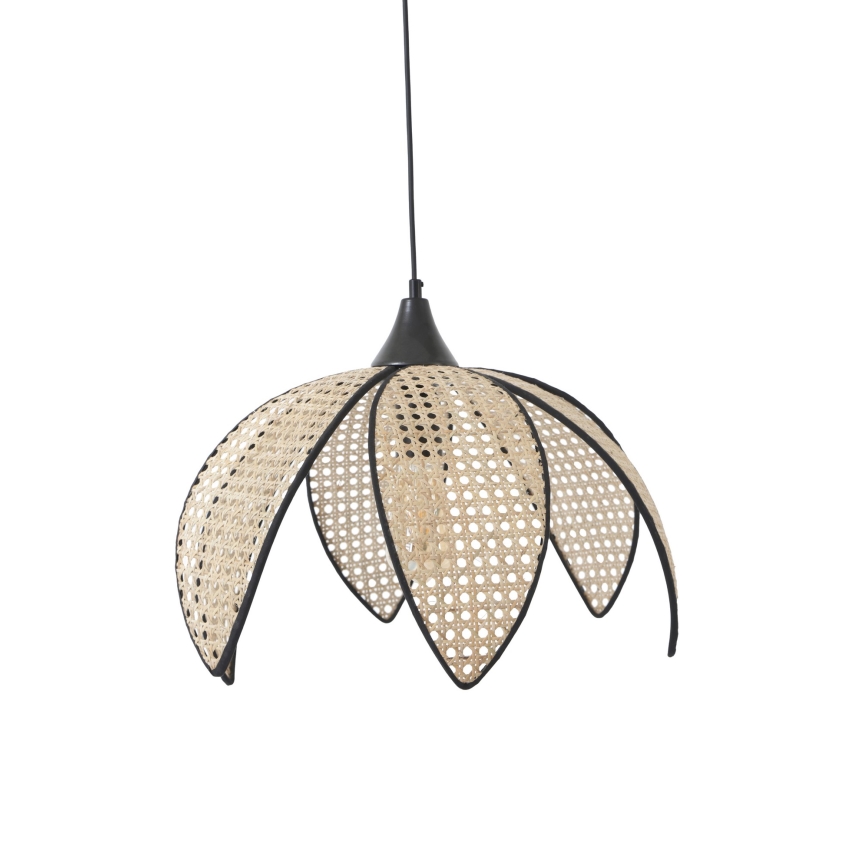 Pendelleuchte an Kabel FUME 1xE27/40W/230V Ø 40 cm schwarz/beige