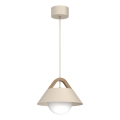 Pendelleuchte an Kabel FUNDA 1xE27/15W/230V beige
